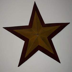 Vintage metal hanging star